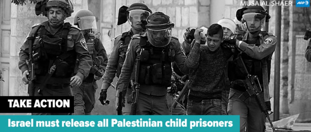petitie: Israel, laat alle kindgevangenen vrij tijdens corona pandemie