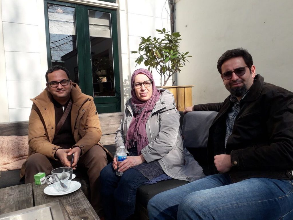 interview met gasten uit Jabalya in Soemoed