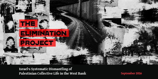 rapport B’tselem: The Elimination Project